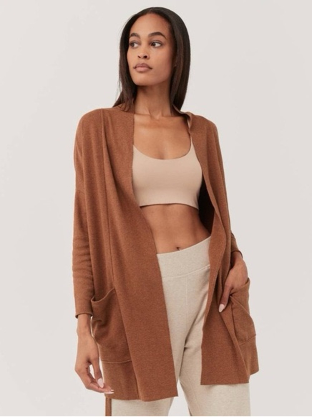 Pact Orangic Cotton Airplane Wrap Cardigan Women's size L/XL